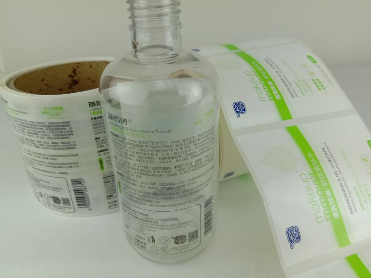化妝品瓶貼不干膠